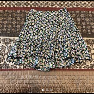 Zara floral mini skirt